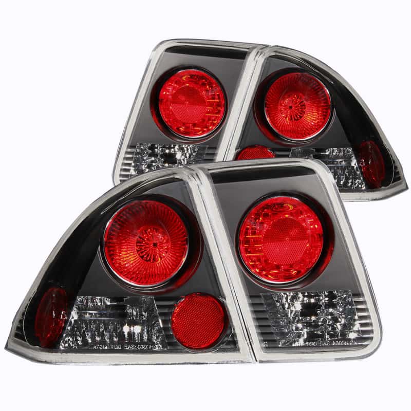 ANZO — ANZO 2001-2004 Honda Civic Taillights Black
TailLightSet - view 1