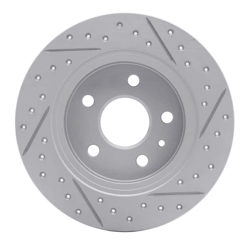 R1 Concepts — R1 16-23 Chevrolet Bolt Ev Rear Left Drilled & Slotted Geo-Carbon Rotor - view 5