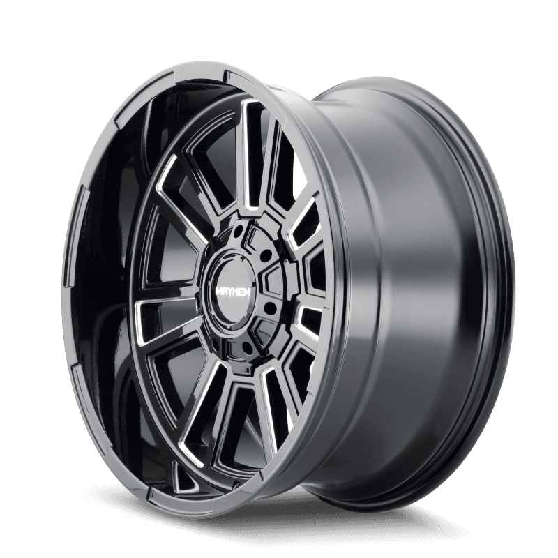 Mayhem — Mayhem 8115 Apollo 20x9 / 8x170 BP / 0mm Offset / 125.2mm Hub Black w/ Milled Spokes Wheel
MAYHEM 8115 - view 2