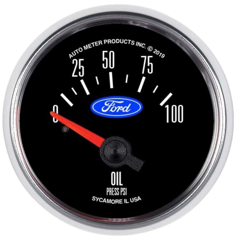 AutoMeter — Autometer Ford 2-1/16in. 100 PSI Electric Oil Pressure Gauge
GA 2" OP 100PSI E FR - view 2