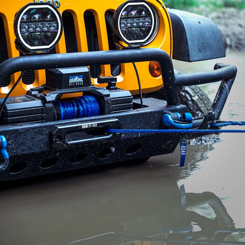 Borne Off-Road — Borne Off-Road 10K Winch - Black Synthetic Rope - view 12