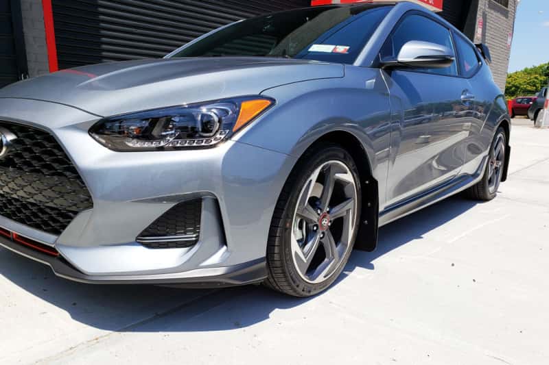 Rally Armor — Rally Armor 19-21 Hyundai Veloster Turbo/2.0/R-Spec Red UR Mud Flap w/White Logo
Mud Flap - view 3