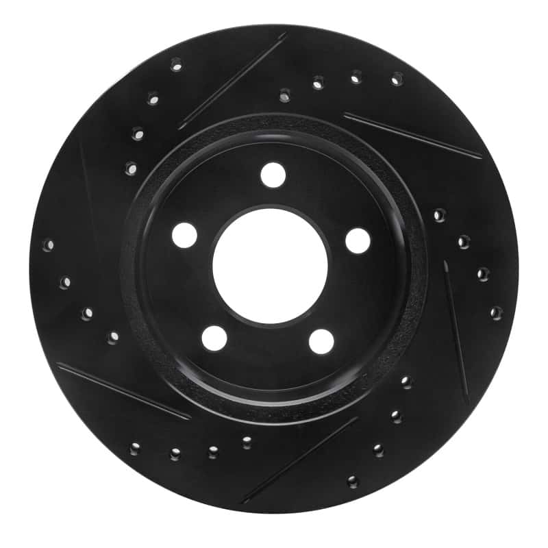 R1 Concepts — R1 90-99 Jeep Cherokee Front Right Drilled & Slotted Black Brake Rotor
R1 Brake Rotor Drill - view 5