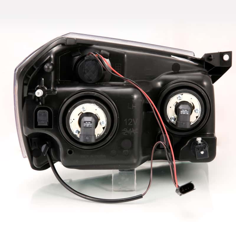 ANZO — ANZO 2005-2007 Dodge Magnum Crystal Headlight  Black Amber
Head Light Set - view 2