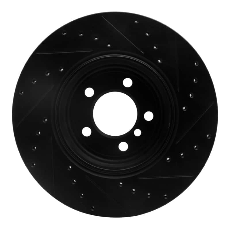 R1 Concepts — R1 02-05 BMW 760LI Rear Left Drilled & Slotted Black Brake Rotor
R1 Brake Rotor Drill - view 5
