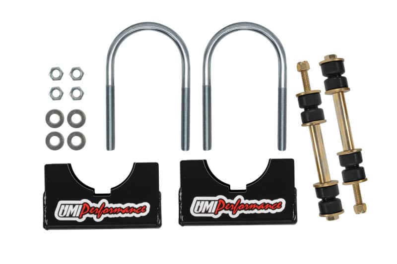 UMI Performance — UMI Performance Aftermarket Rear End Sway Bar Installation Kit- 3in Axle Tubes
Swaybar Mount Kit - view 1