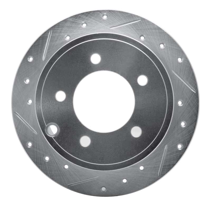 R1 Concepts — R1 07-17 Chrysler 200 Rear Left Drilled & Slotted Silver Brake Rotor
R1 Brake Rotor Drill - view 1