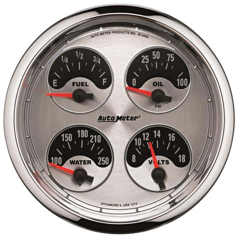 AutoMeter — Autometer American Muscle 5in Quad LED Gauge
GA 5" QUAD 240-33 AM - view 2