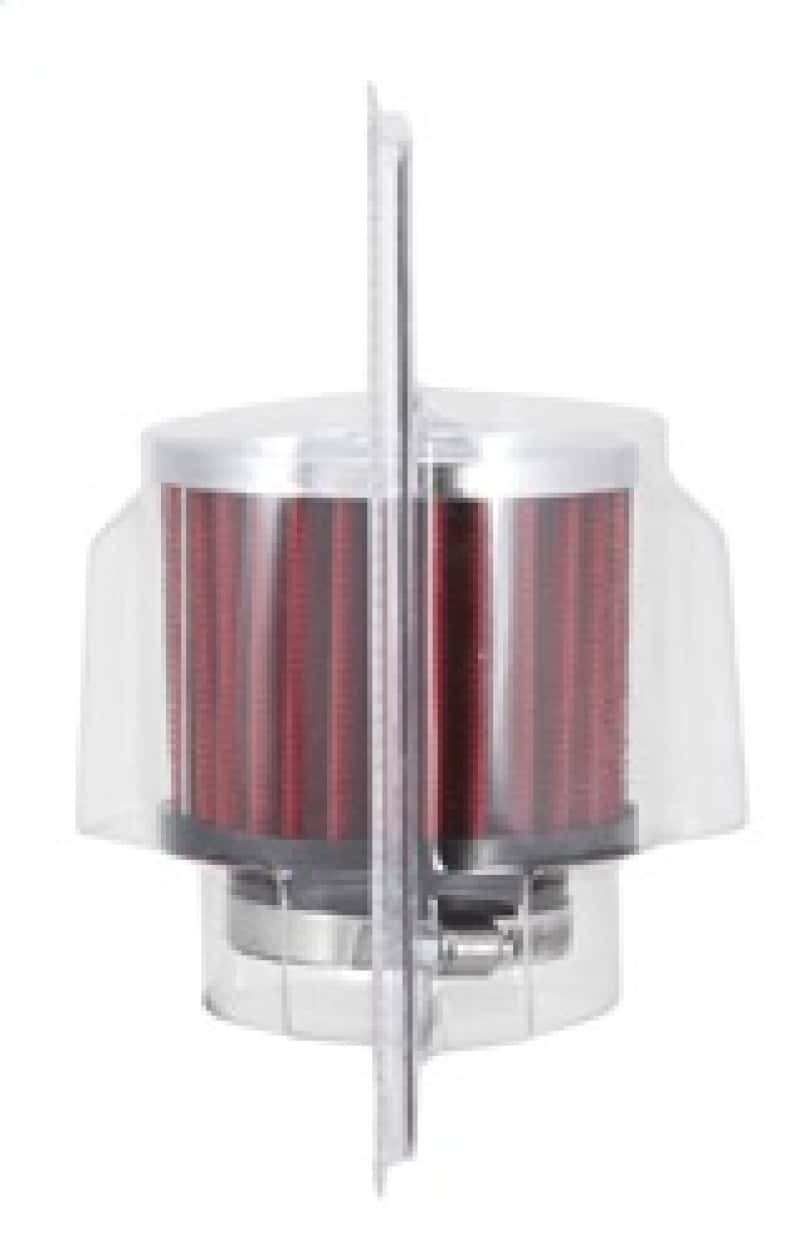 K&N Engineering — K&N 1.75in Flange ID x 3in OD x 2.5in H Chrome Finish Rubber Base Crankcase Vent Filter
Vent Air Filter/Brea
Vent Air Filter - view 12