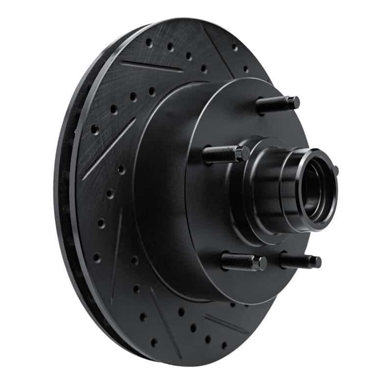 R1 Concepts — R1 94-01 Ford E-150 Econoline Front Right Drilled & Slotted Black Brake Rotor
R1 Brake Rotor Drill - view 2