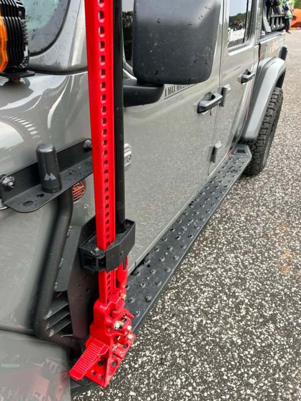 Go Rhino — Go Rhino 18-24 Jeep Wrangler JL/JLU/JT Front Fender Jack Mount for Hi-Lift Jack - Tex. Blk
Jack Mount-Exterior - view 18
