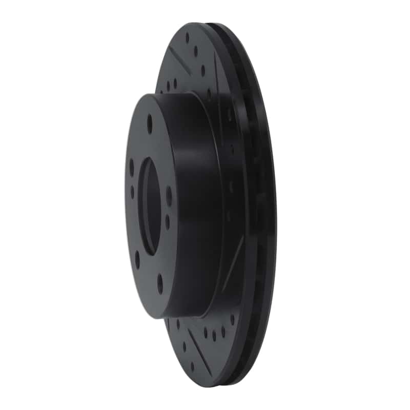 R1 Concepts — R1 94-96 Nissan 240SX Front Right Drilled & Slotted Black Brake Rotor
R1 Brake Rotor Drill - view 2