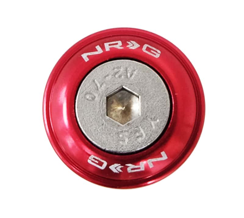 NRG — NRG Fender Washer Kit w/Rivets For Plastic (Red) - Set of 10 - view 2