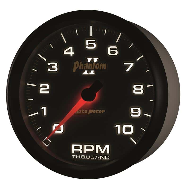 AutoMeter — Autometer Phantom II 5in Electrical 10K RPM In-Dash Tachometer
5" TACH, 10,000 RPM, - view 4