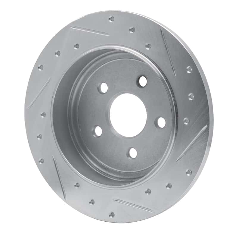 R1 Concepts — R1 88-95 Chrysler Daytona Rear Left Drilled & Slotted Silver Brake Rotor
R1 Brake Rotor Drill - view 4