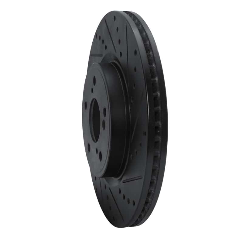 R1 Concepts — R1 2013-2025 Acura ILX Front Right Drilled & Slotted Black Brake Rotor
R1 Brake Rotor Drill - view 2