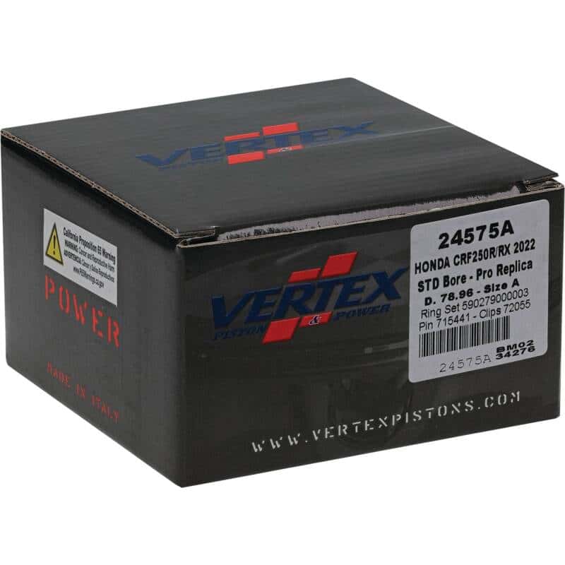 Vertex Pistons — Vertex Piston 22-24 Honda CRF 250 R 250cc Forged Replica Piston Kit - view 5