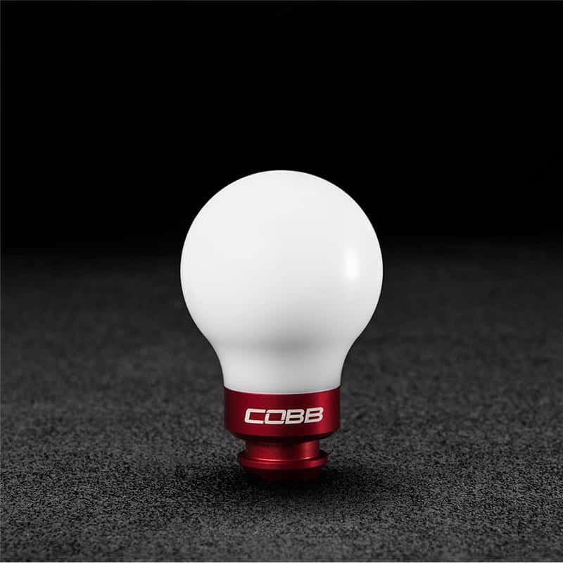 COBB — Cobb Subaru 5-Speed COBB Knob - White w/ Race Red - view 4
