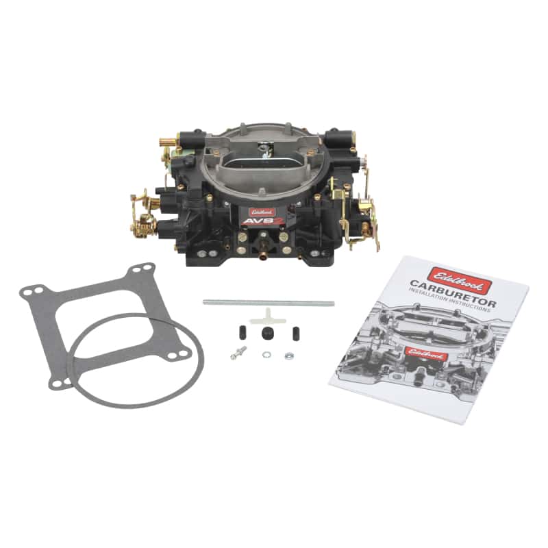 Edelbrock — Edelbrock Carburetor AVS2 Series 650 CFM Manual Choke Black Powder Coated (Non-EGR) - view 1