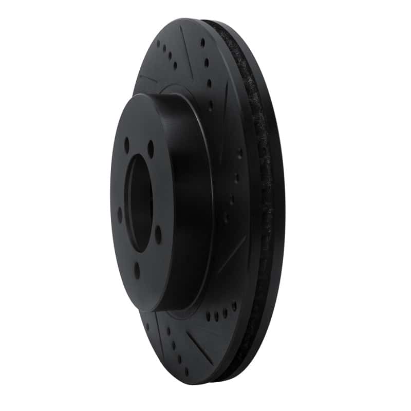 R1 Concepts — R1 02-05 Ford Explorer Front Right Drilled & Slotted Black Brake Rotor
R1 Brake Rotor Drill - view 2