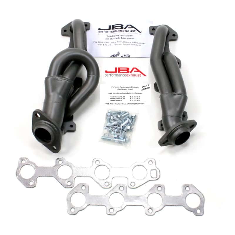 JBA — JBA 04-07 Dodge Dakota 4.7L PowerTech 1-1/2in Primary Ti Ctd Cat4Ward Header
Exhaust Header - view 2