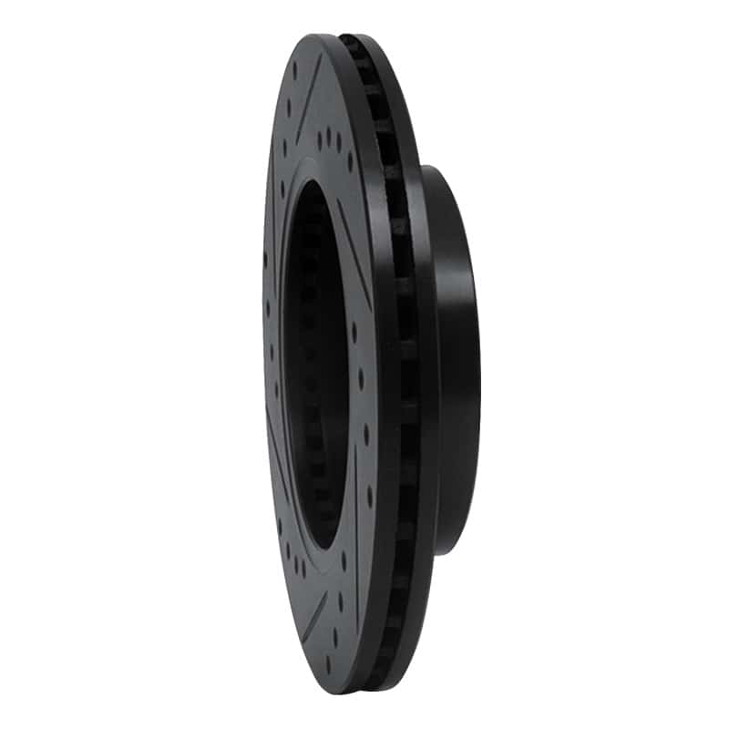 R1 Concepts — R1 89-13 Infiniti G20 Front Right Drilled & Slotted Black Brake Rotor
R1 Brake Rotor Drill - view 4