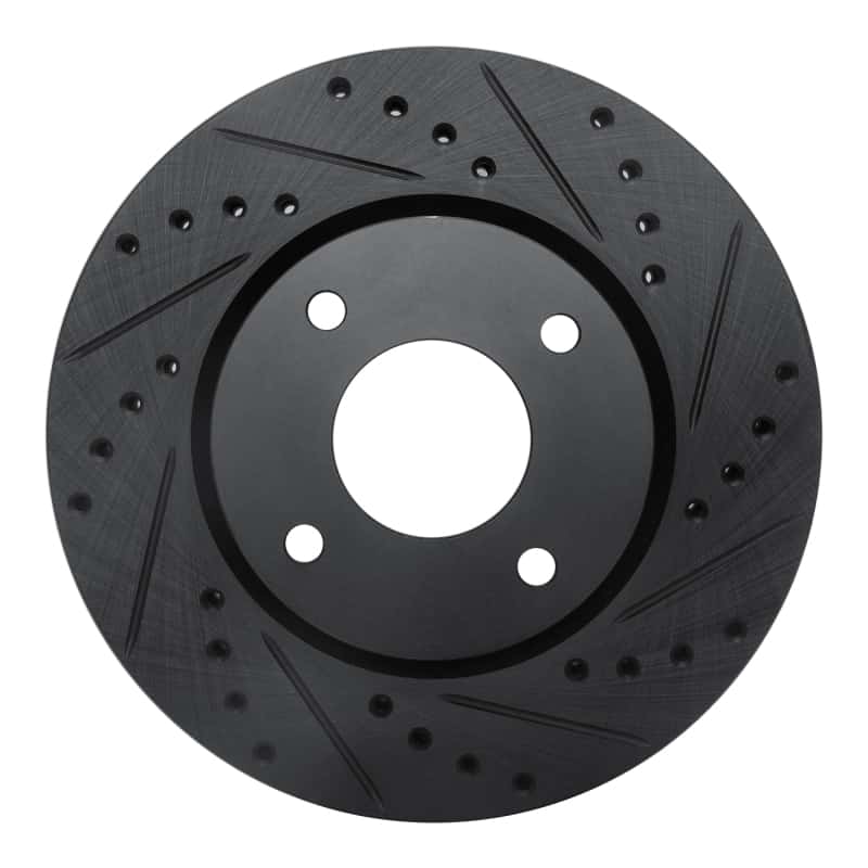 R1 Concepts — R1 07-14 Nissan Cube Front Right Drilled & Slotted Black Brake Rotor
R1 Brake Rotor Drill - view 1
