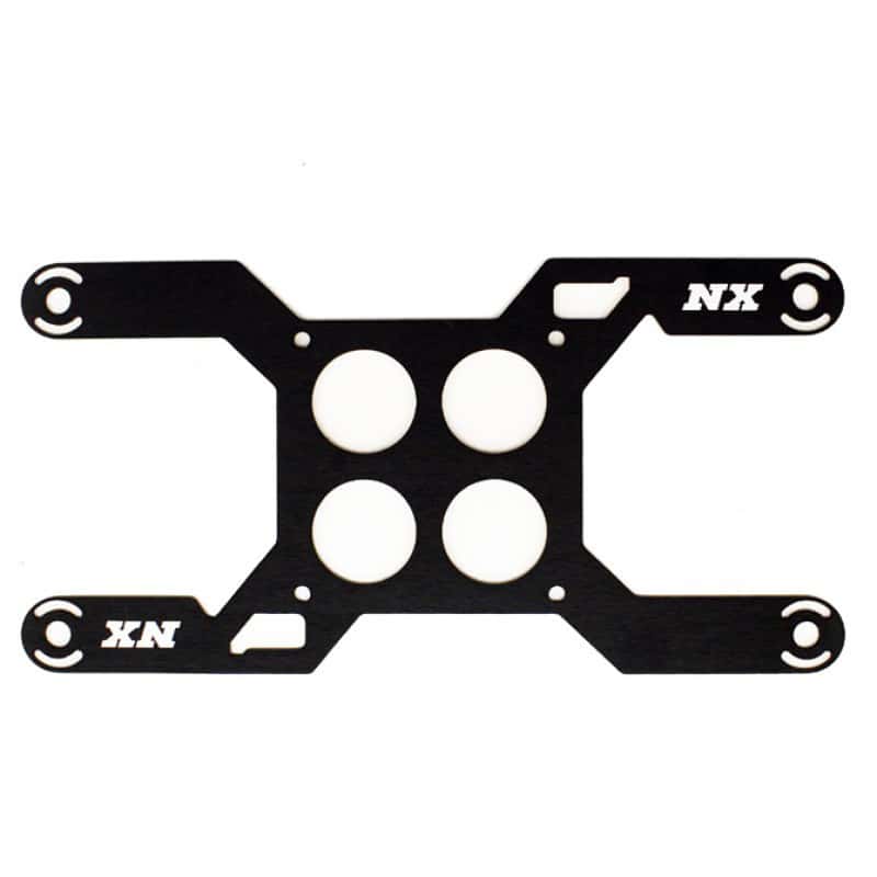 Nitrous Express — Nitrous Express Carb Plate Solenoid Bracket for Dominator (4 Solenoid)
Solenoid Bracket
Fuel/N2OSolBrkt - view 3