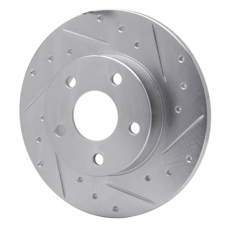R1 Concepts — R1 1984-1987 Pontiac Fiero Rear Right Drilled & Slotted Silver Brake Rotor
R1 Brake Rotor Drill - view 2