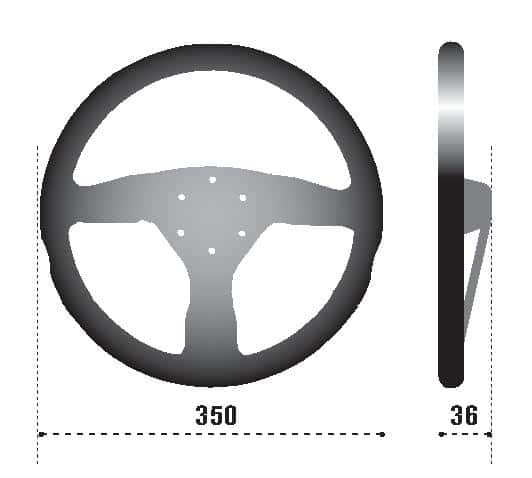 SPARCO — Sparco Steering Wheel 375 Suede Black - view 3