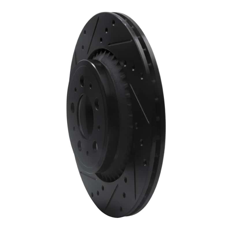 R1 Concepts — R1 03-14 Volvo XC90 Rear Left Drilled & Slotted Black Brake Rotor
R1 Brake Rotor Drill - view 2