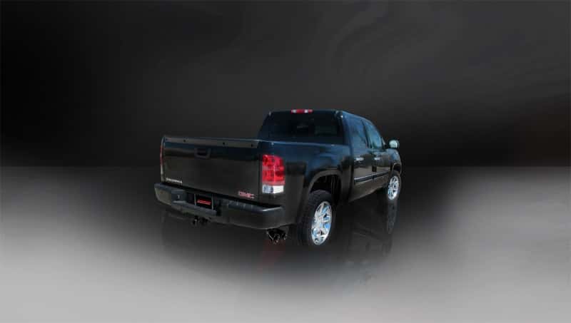 CORSA Performance — Corsa 10-10 GMC Sierra Denali 6.2L V8 3in Cat-Back Single Side w Twin 4in Black Pro-Series T
Exhaust - view 4