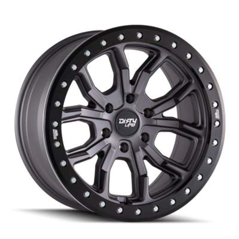 Dirty Life — Dirty Life 9303 DT-1 17x9/5x127 BP/-12mm Offset/78.1mm Hub Matte Gunmetal Wheel - Simulated Rashring
DIRTY LIFE 9303 - view 3