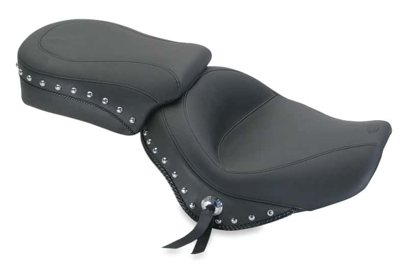 Mustang Motorcycle — Mustang 10-18 Triumph Thunderbird, Thunderbird Storm Std. Touring 2PC Seat w/Studs - Black - view 1