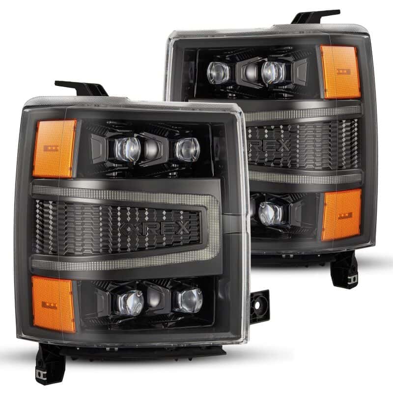 AlphaRex — AlphaRex 04-15 Chevy 1500 NOVA-Series LED Proj Headlights Alpha BL w/Activ Light/Seq Signal & SB DRL
Projector Headlights - view 1