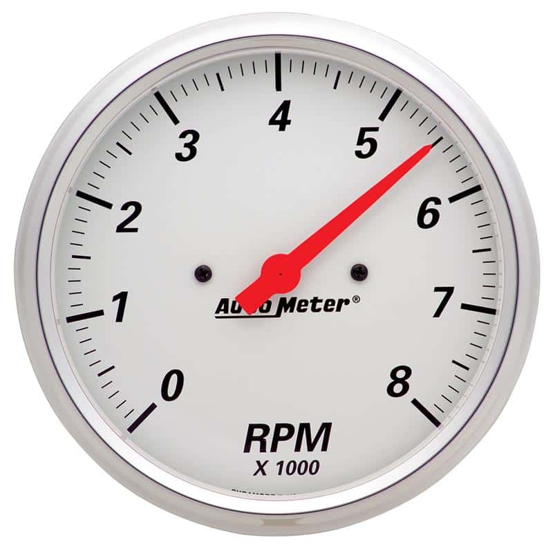 AutoMeter — AutoMeter Gauge Tachometer 5in. 8K RPM In-Dash Arctic White
GA 5" TACH 8K RPM AW - view 2