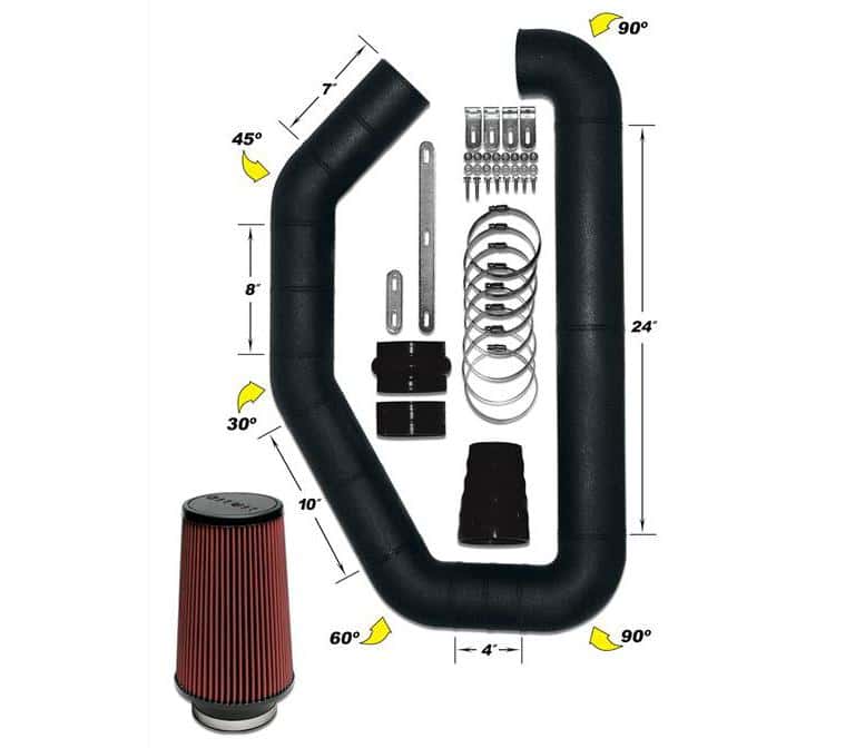 Airaid — Airaid U-Build-It - 4in Intake Tube - view 3