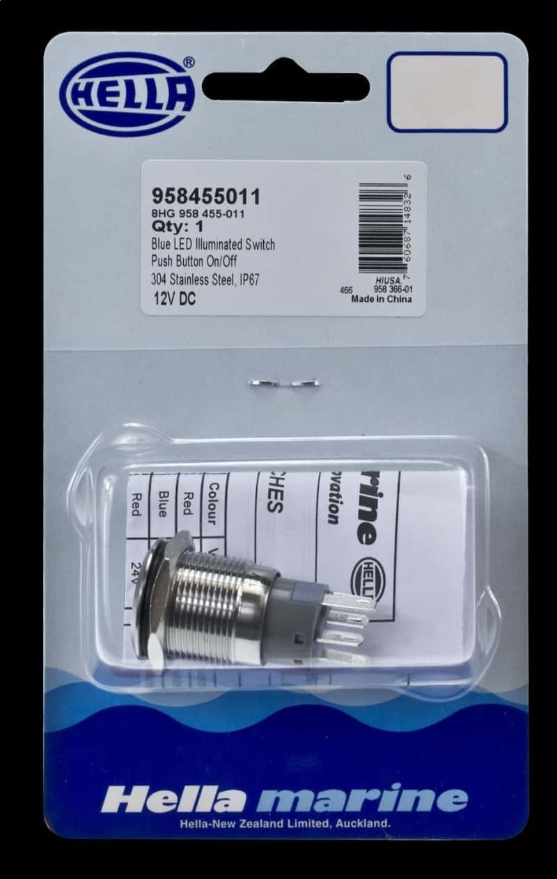 Hella — Hella Switch On/Off Ring 12V Blue 8Hg - view 11