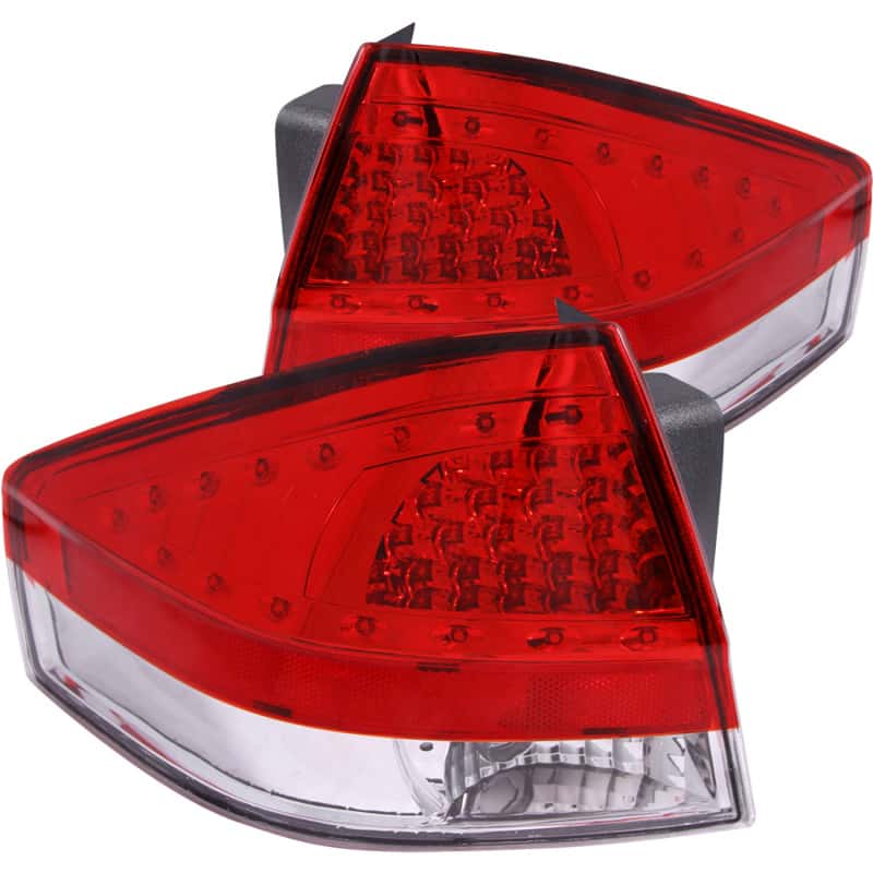 ANZO — ANZO 2008-2011 Ford Focus LED Taillights Red/Clear - view 2