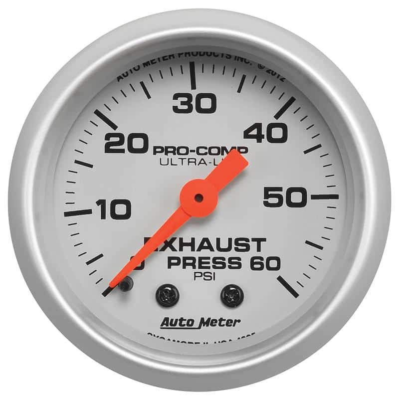 AutoMeter — AutoMeter Ultra-Lite 2-1/16in. 100PSI Exhaust Pressure Digital Stepper Motor Gauge
2-1/16" EXHAUST PRES - view 2