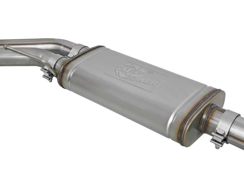 aFe — aFe Rebel Series Exht 3in SS Middle Side Exit CB w/ Black Tips 11-14 Ford F150 Ecoboost V6 3.5L (tt)
Cat-Back Exhaust - view 3