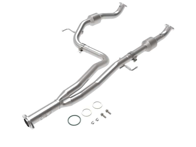 aFe — aFe Power Twisted Steel Y-Pipe w/ Cat SS 16-20 Toyota Tacoma V6 3.5L (4WD Only)
Twisted Steel Y-Pipe - view 1