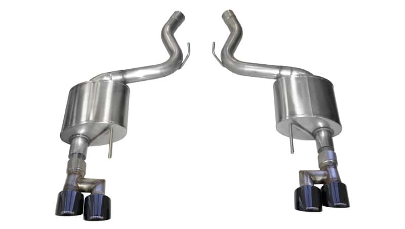 CORSA Performance — Corsa 18-19 Ford Mustang 5.0L 3in Touring Axle-Back Dual Rear Exit w/ 4in Black PVD Pro-Seri
Exhaust - view 1