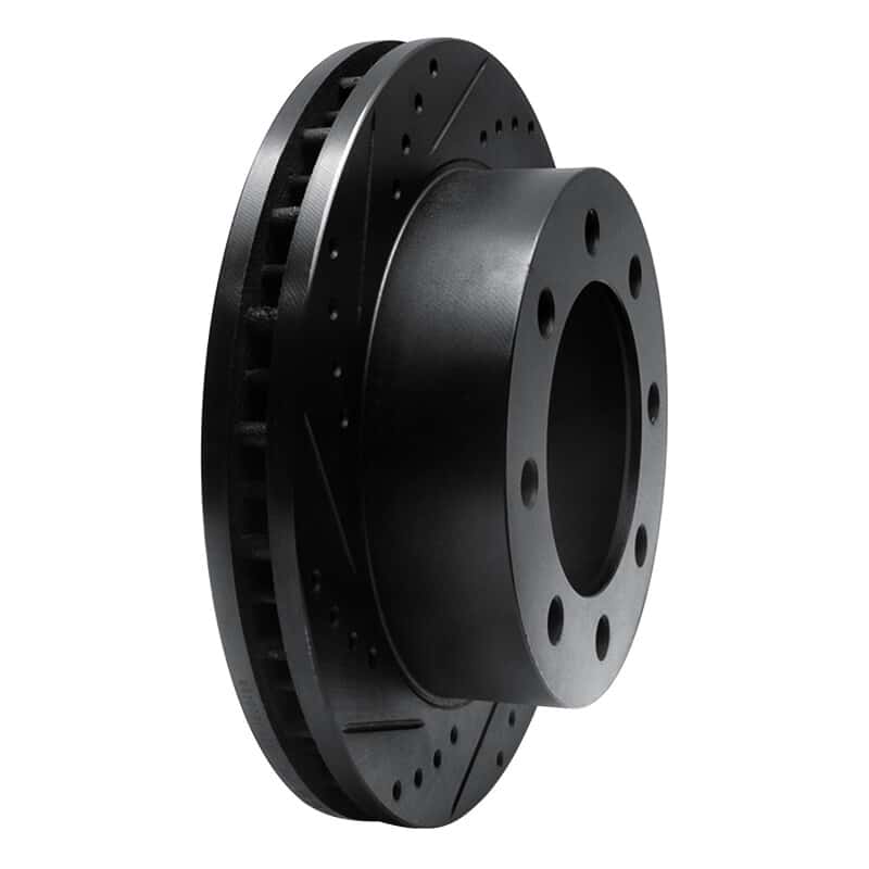 R1 Concepts — R1 99-99 Ford F-250 4WD (Super Duty) Front Left Drilled & Slotted Black Brake Rotor
R1 Brake Rotor Drill - view 2