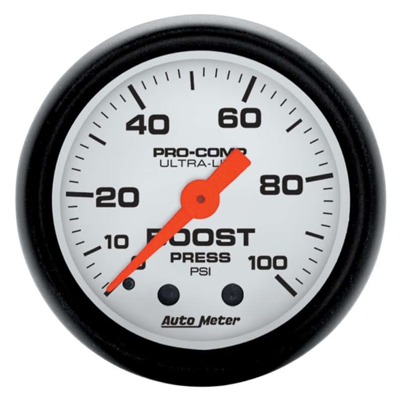 AutoMeter — Autometer Phantom 2 1/16in 100psi Mechanical Boost Gauge
2-1/16" BOOST, 0-100 - view 1