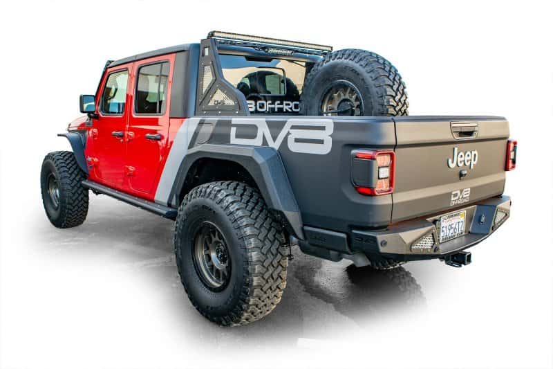 DV8 Offroad — DV8 Offroad 2019+ Jeep Gladiator Universal Stand Up In-Bed Tire Carrier - view 4