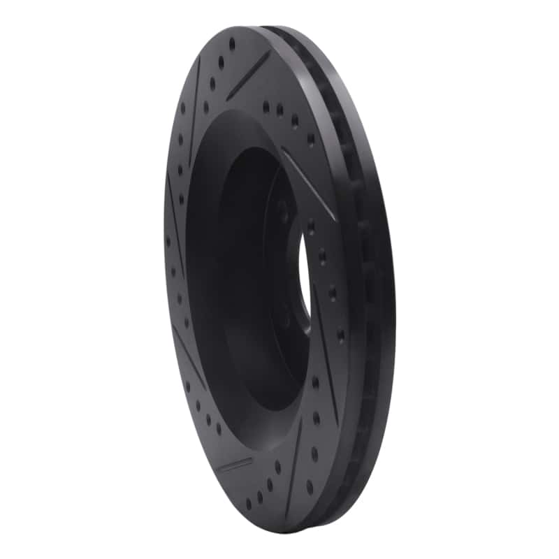R1 Concepts — R1 99-04 Chrysler 300M Front Right Drilled & Slotted Black Brake Rotor
R1 Brake Rotor Drill - view 4