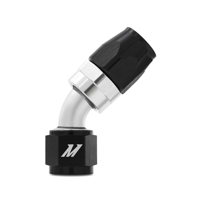 Mishimoto — Mishimoto Aluminum -10AN 45 Degree Fitting - Black
-AN Line Fitting - view 1