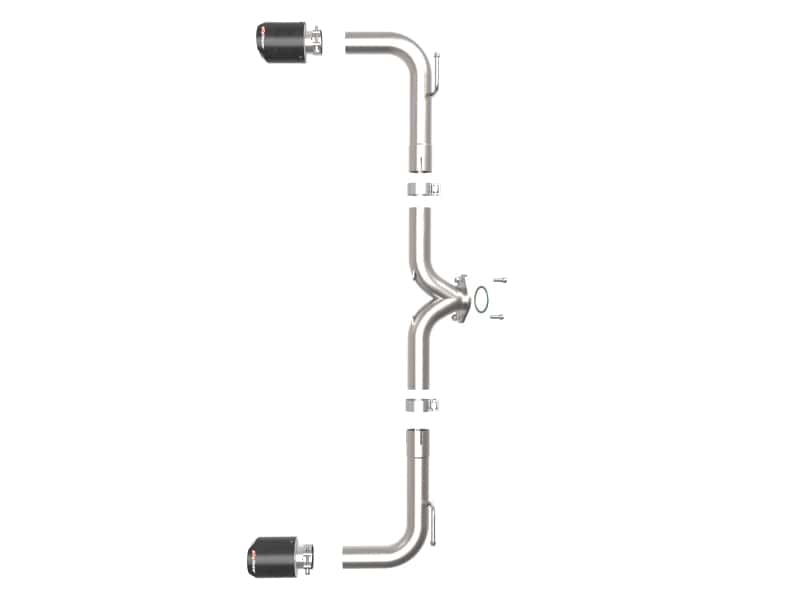 aFe — aFe Takeda 2-1/2in 304 SS Axle-Back Exhaust w/ Carbon Fiber Tips 14-18 Mazda 3 L4 2.0L/2.5L
Axle-Back Exhaust - view 4