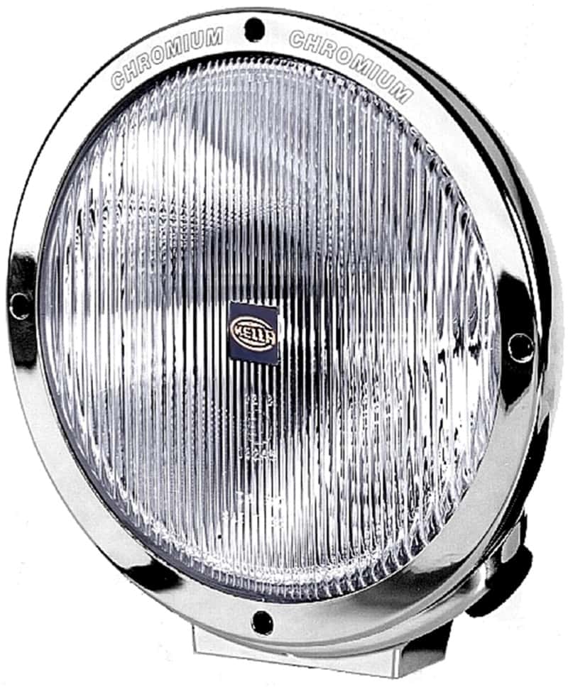 Hella — Hella Rallye 4000 Series Chrome Euro Beam 12V Halogen Lamp with Position Lamp - view 1